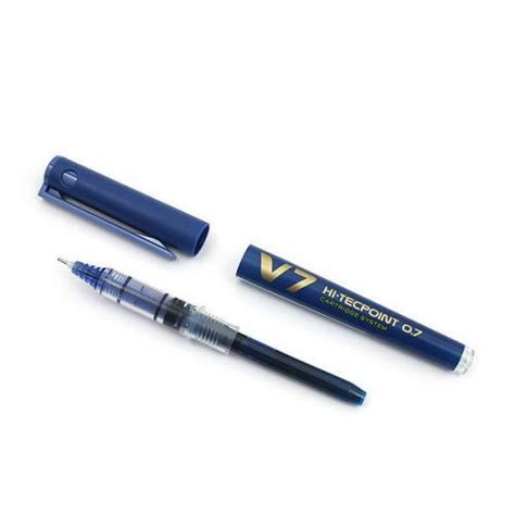 Pilot V7 Hi Tecpoint Refillable Blue Pen Pi44292 Rollerball Pens