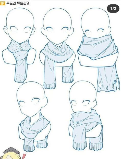 Scarf References Art Reference Photos Drawing Base Drawings