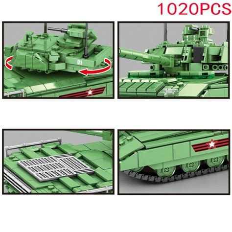 Russian T 14 Armata Main Battle Tank 1020 Pieces Brickarmytoys