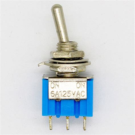 Pc LOT Blue Mini MTS Pin SPDT ON ON A VAC Miniature Toggle Switches Grandado