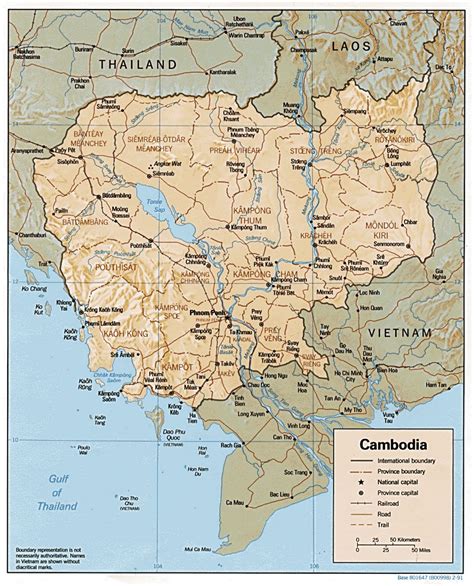 Large Detailed Map Of Cambodia Cambodia Asia Mapsland Maps Of Images