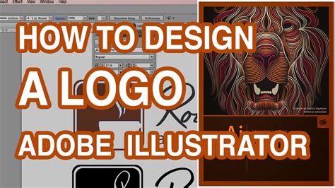 How To Design A Logo Make Your Own Logo Illustrator Tutorial Youtube