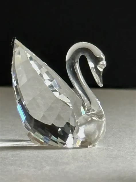 Vintage Swarovski Crystal 100th Anniversary Miniature Swan Original Box