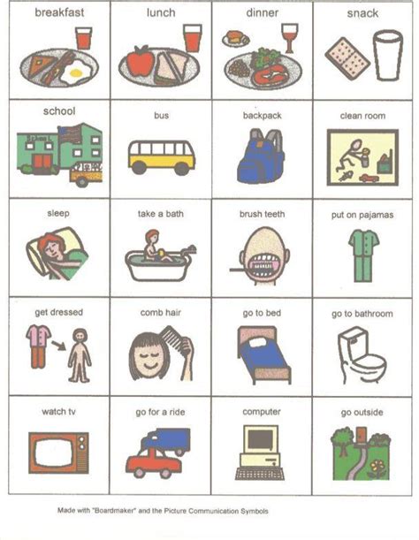 Free Printable Visual Cue Cards For Autism Worksheet24