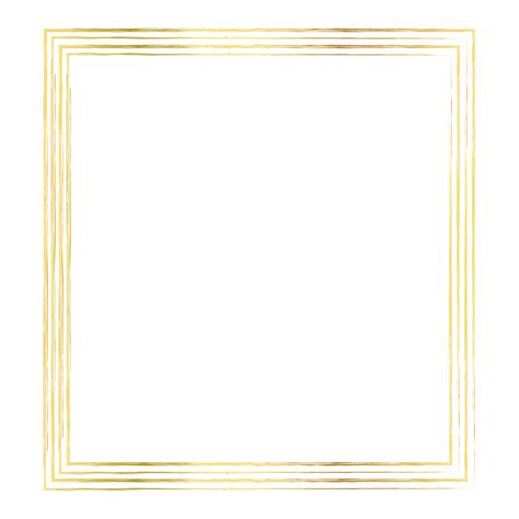 Brush Square Frame Vector Png Images Square Gold Brush Frame Square