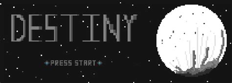 The Title Screen For Destiny An Old Computer Game That Was Released In