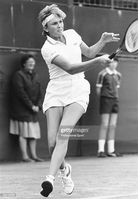 American Tennis Player Anne White In Action At Wimbledon Tennis News