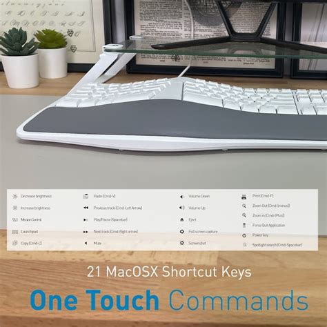 Macally Mac Wired Keyboard With Wrist Rest Natural And Comfortable