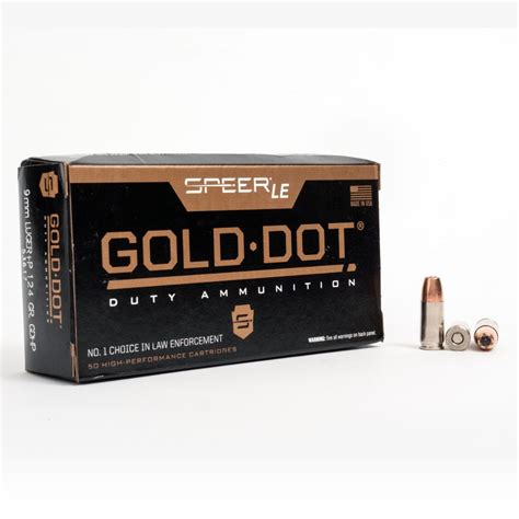 9mm P 124 Gr Jhp Speer Gold Dot 53617 1000 Rounds Maxammodepot