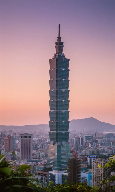 Taipei 101gedung Pencakar Langit Di Taiwan