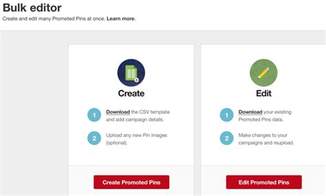 How To Use The Pinterest Bulk Editor To Create Promoted Pins Social