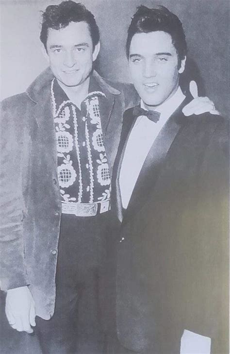Johnny Cash And Elvis Presley Black And White Vintage Ford Parts Music