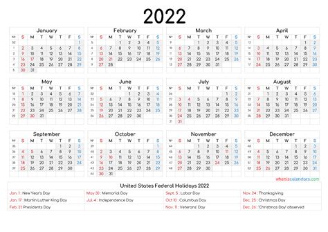 Printable Word Calendar 2022 Printable Calendar Design