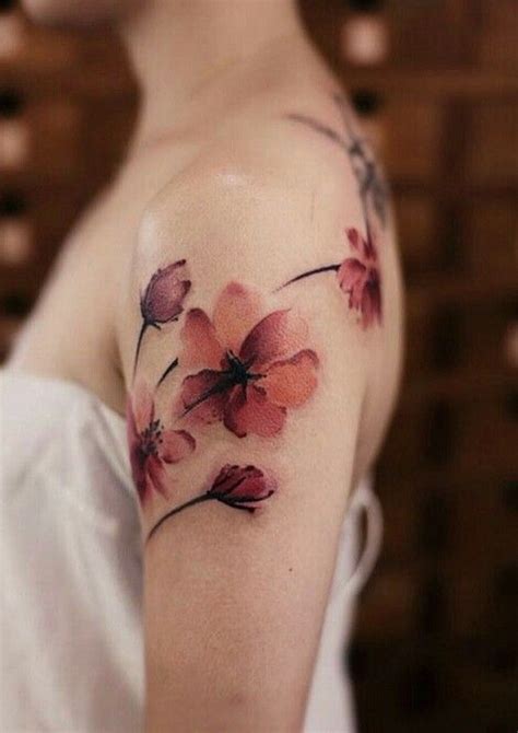 Watching Beautiful Watercolor Tattoo Ideas Elegant Tattoos Flower My Xxx Hot Girl