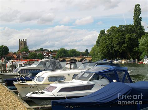 Moored Boats On The River Thames At Henley England Photograph By Michael Collins Fine Art America