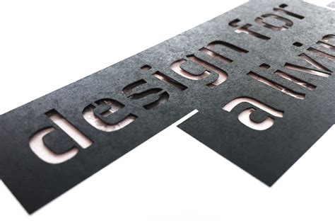 Laser Cut Typography On Behance
