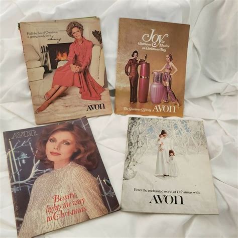 4 Vintage 70s Avon Product Brochures Catalogs Christmas Suggestions