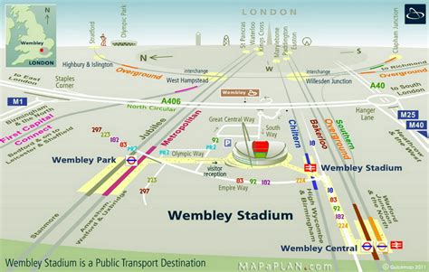 Wembley seating plan & where to sit. Wembley Stadium seating plan - Public transport - MapaPlan.com