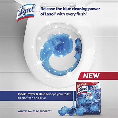 lysol power and fresh 6 automatic toilet bowl cleaner blue water 6 count pricepulse