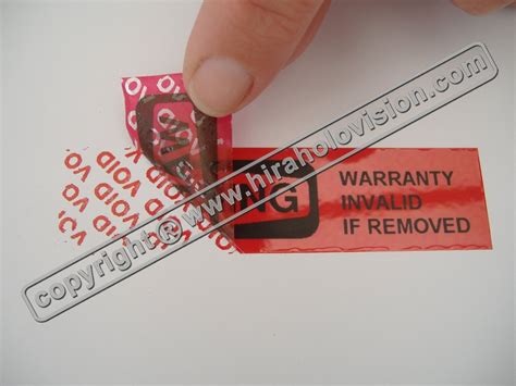 Custom Made Void Labels Anti Theft Labels Packaging Type Standard At