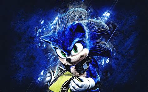 Download Wallpapers Sonic Characters Sonic The Hedgehog Blue Stone