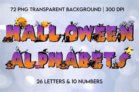 Halloween Alphabets 72 Png Graphic By Adalin Digital · Creative Fabrica