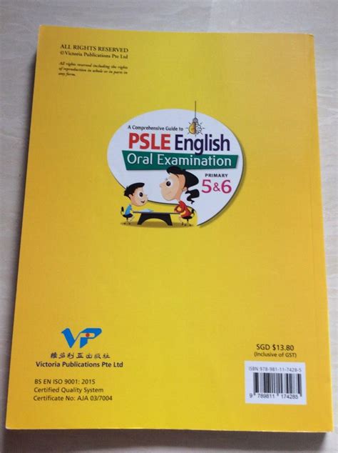 A Comprehension Guide To PSLE English Oral Examination Primary 5 6