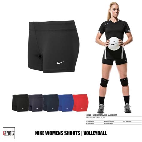 Nike Volleyball Shorts Performance Game 108720 Womens Uniform From