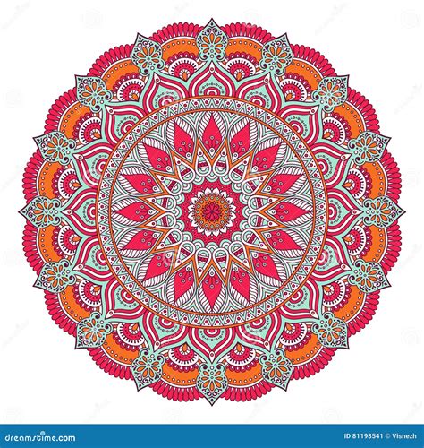 Vector Indian Mandala Stock Vector Illustration Of Decoration 81198541