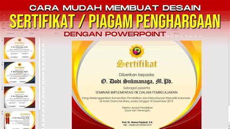 Contoh sijil penghargaan dan penyer. Cara Mudah Membuat Desain Sertifikat Piagam Penghargaan ...