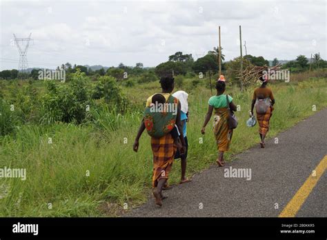 African Woman On Their Way Back Home Stock Photo Alamy