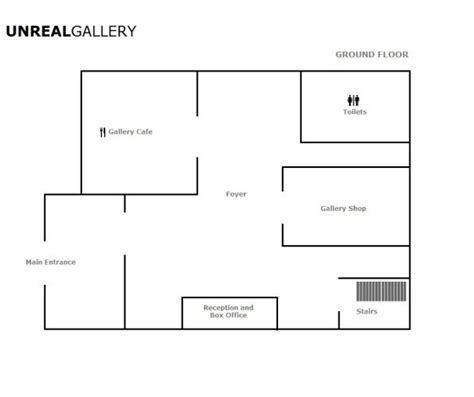 Art Gallery Plan Art Gallery Plan Layout Gallery Cafe