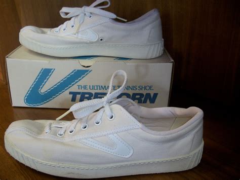 tretorn nylite white canvas tennis shoes