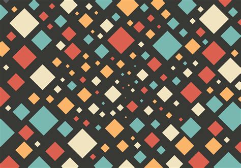 Abstract Pastel Colorful Square Geometric Pattern Background Retro And
