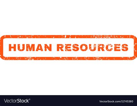 Human Resources Rubber Stamp Royalty Free Vector Image