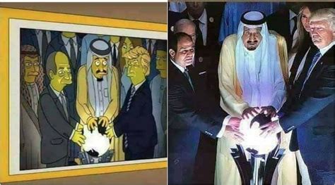 The Viral Simpsons Cartoon ‘predicting Donald Trumps ‘glowing Orb Moment Is Fake The