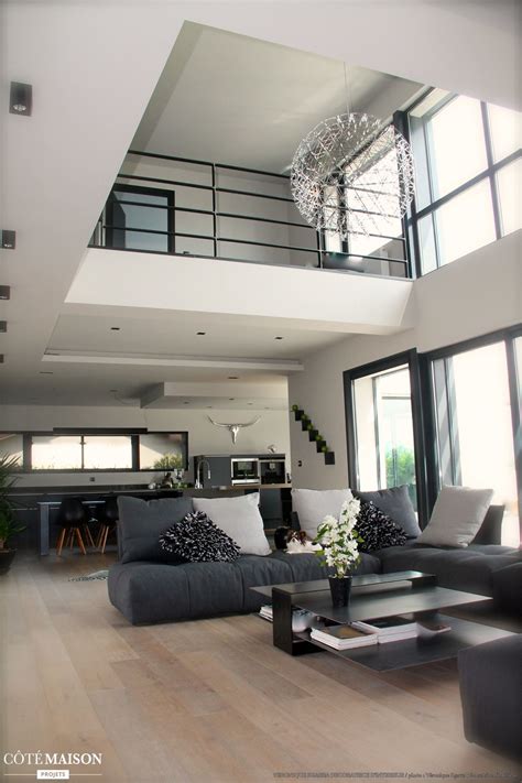 Architecture House Warm Contemporary Living Room House Interior