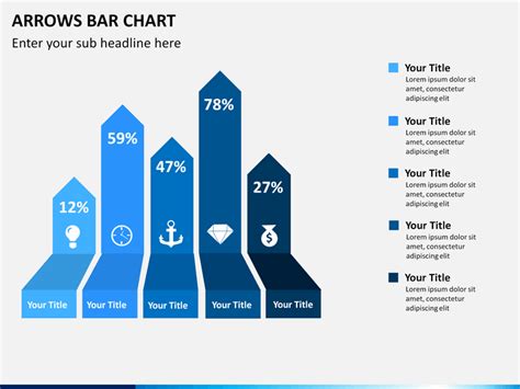Arrows Bar Chart Powerpoint Template Ppt Slides Sketchbubble