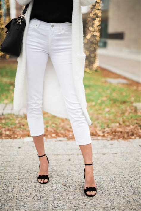 Three Ways To Wear White Jeans In Winter The Miller Affect
