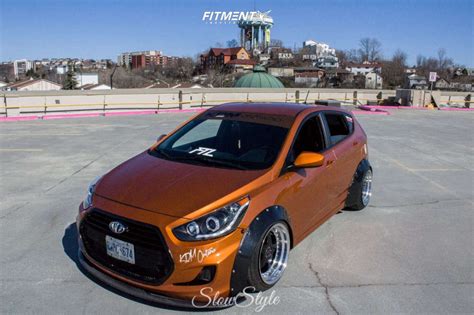2015 Hyundai Accent Gl With 17x9 Fast Wheels Kimura And Continental