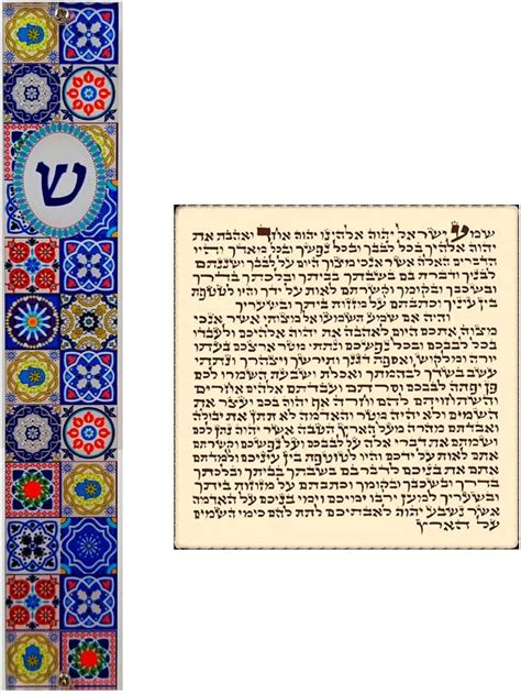 Talisman4u Jewish Mezuzah Case With Prayer Scroll Hebrew Parchment