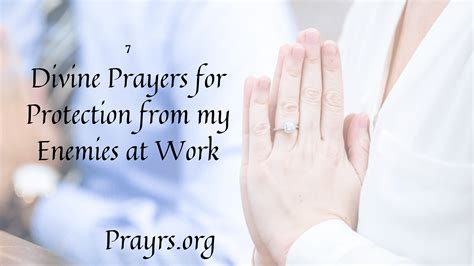 7 Divine Prayers For Protection From My Enemies At Work Prayrs