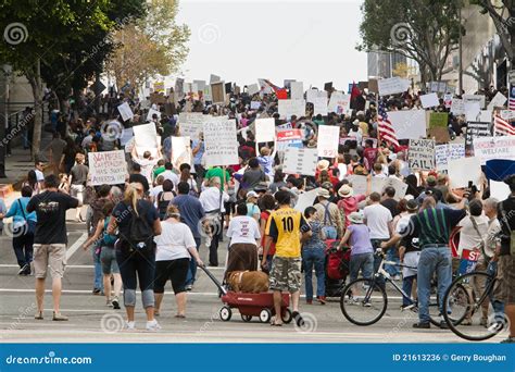 Occupy La Demonstrators March In Los Angeles Editorial Photo Image Of
