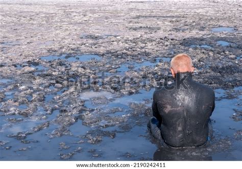 Man Applies Healing Mud His Body Stock Photo Shutterstock
