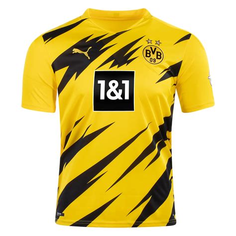 Borussia dortmund's marco reus and raphael guerreiro scored a goal apiece to beat visitors borussia dortmund and bayern munich have opted to proceed with champions league reforms. Camiseta Borussia Dortmund Local 2020-2021 Versión ...