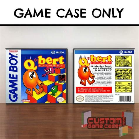 Qbert Gb Gameboy Collectors Game Case With Cover Etsy Uk