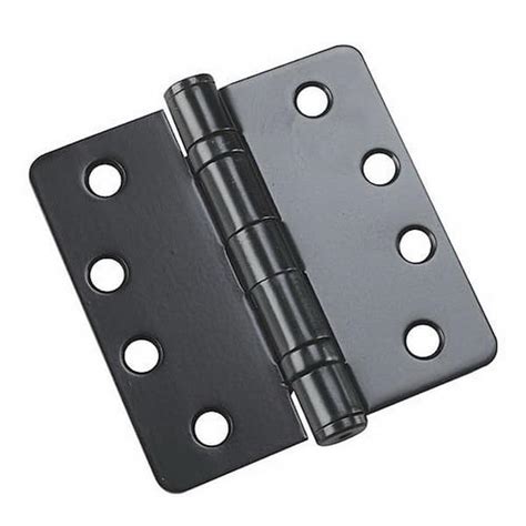 Onward 4 In X 4 In Black Full Mortise Ball Bearing Butt Hinge With