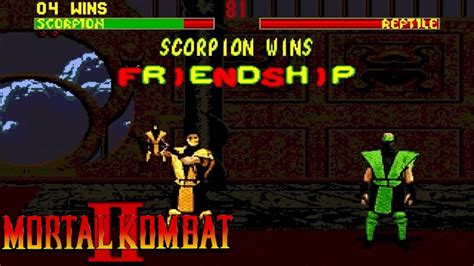Mortal Kombat 2 Sega Genesis All Friendships Youtube