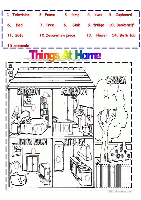 Things At Home Worksheet Free Esl Printable Worksheets Made By Teachers