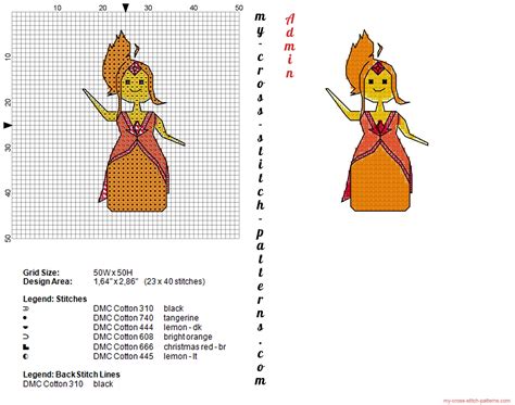 Check spelling or type a new query. Flame Princess Adventure Time cross stitch pattern - free ...